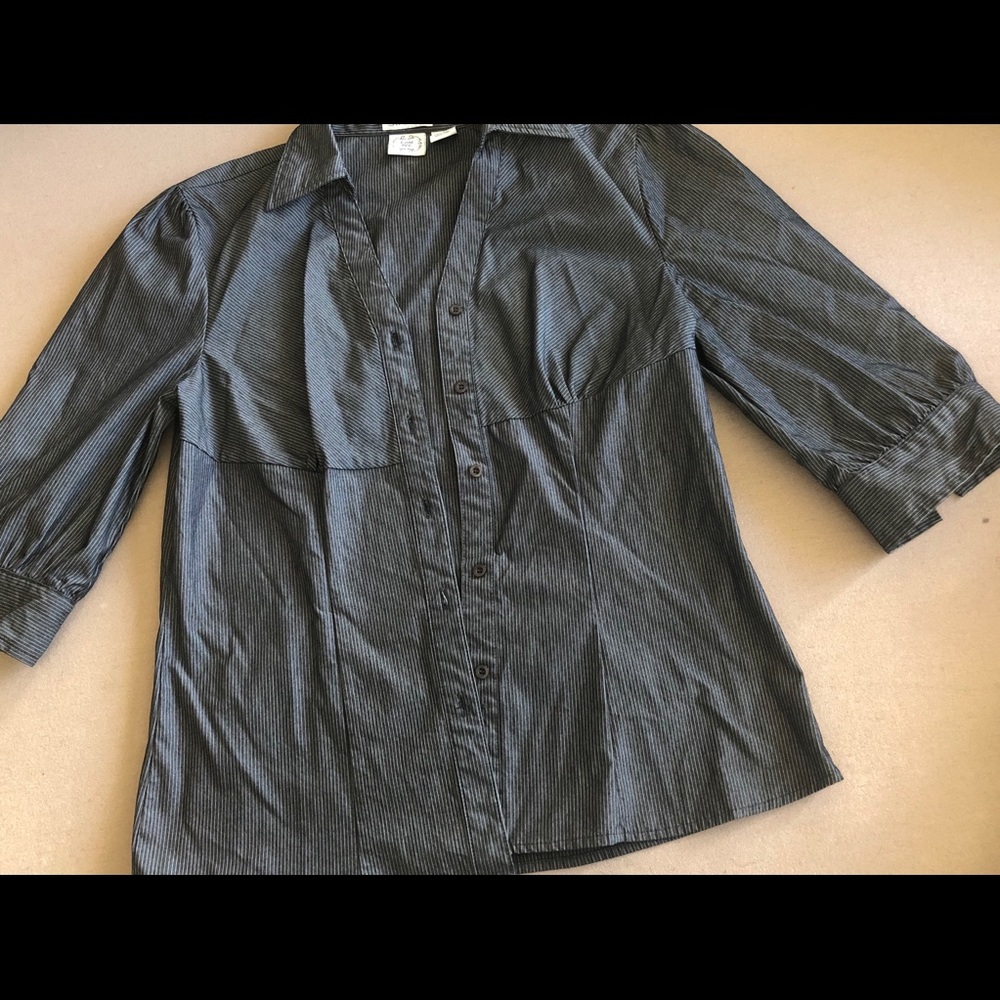 Pinstripe casual shirt/ blouse
